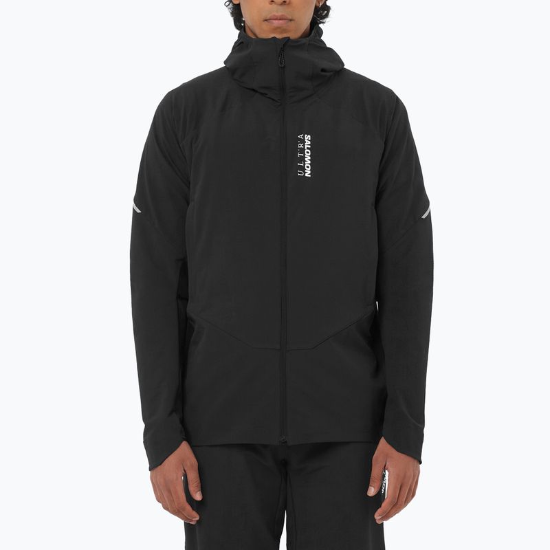 Kurtka do biegania męska Salomon Ultra Softshell Jacket deep black