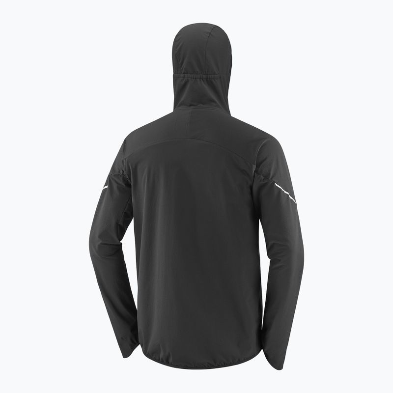 Kurtka do biegania męska Salomon Ultra Softshell Jacket deep black 9