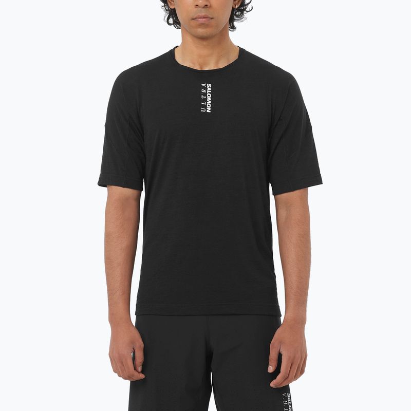 Koszulka do biegania męska Salomon Ultra Tee deep black