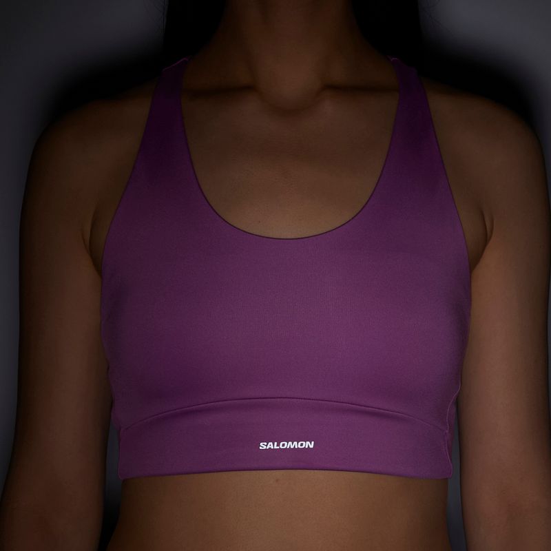 Biustonosz treningowy Salomon SHAKEout Core iris orchid 6
