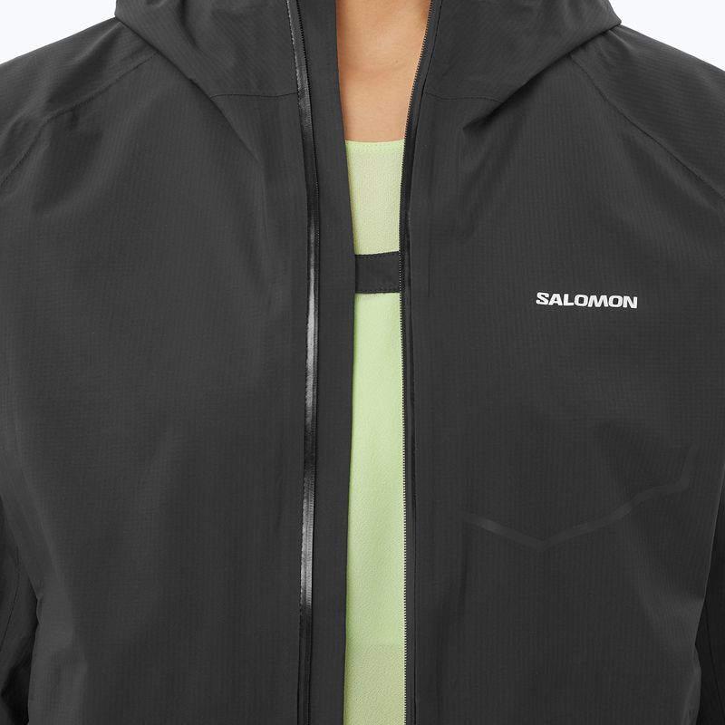 Kurtka do biegania damska Salomon Bonatti Waterproof deep black 4