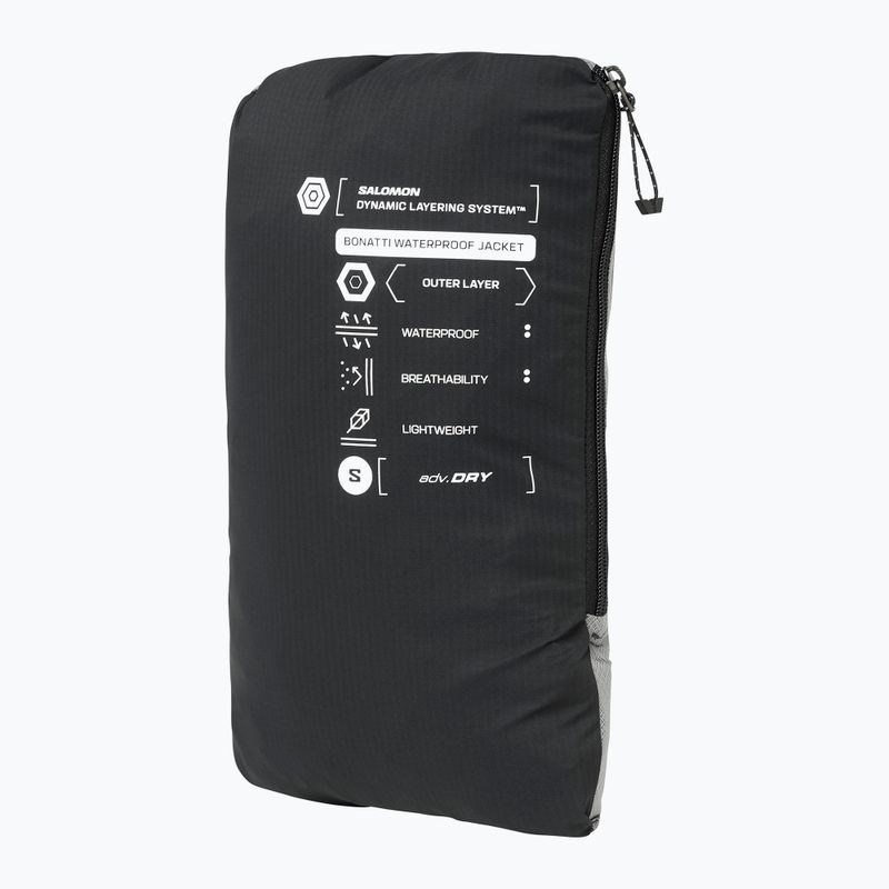 Kurtka do biegania damska Salomon Bonatti Waterproof deep black 8