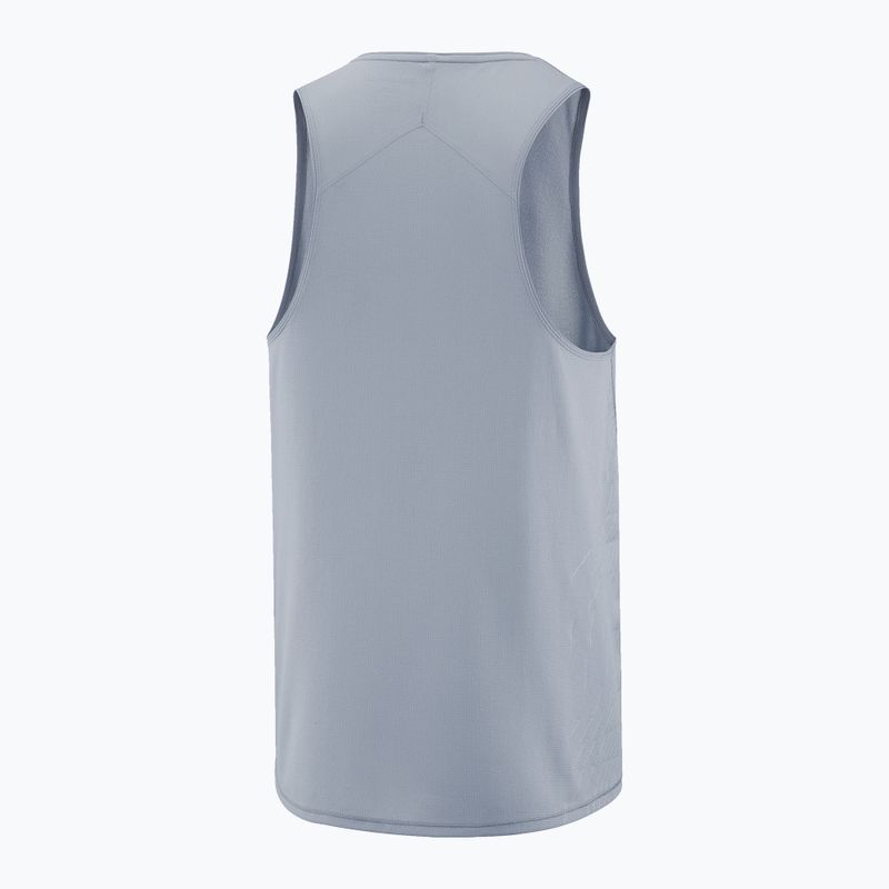 Koszulka do biegania męska Salomon Sense Aero Singlet GFX trade winds 5