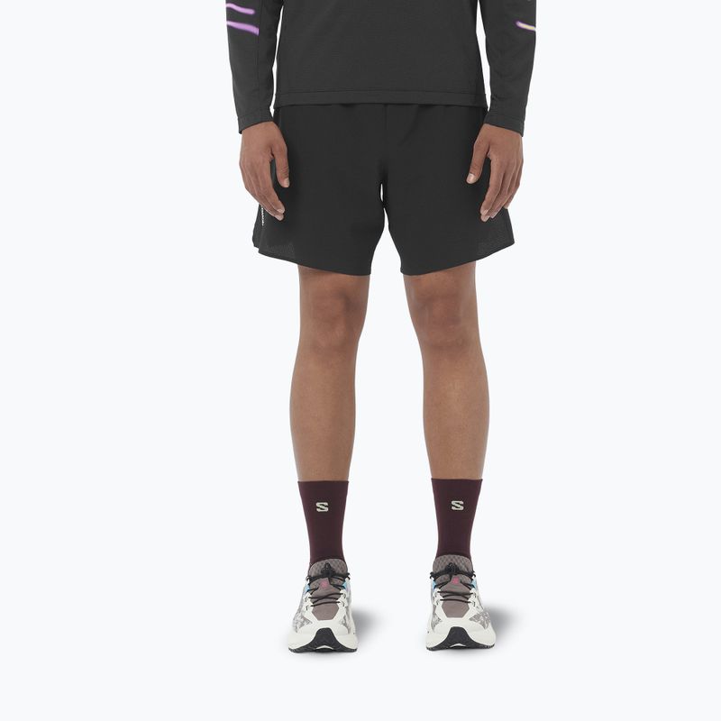 Spodenki do biegania męskie Salomon Sense Aero 7" deep black
