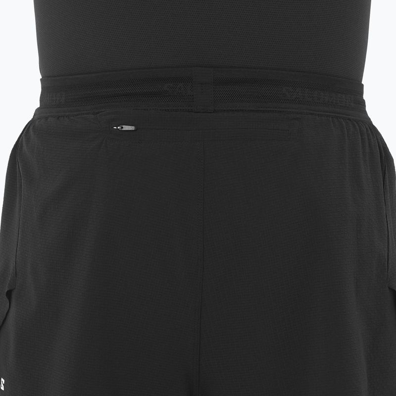 Spodenki do biegania męskie Salomon Aero SPLT 3" deep black 4