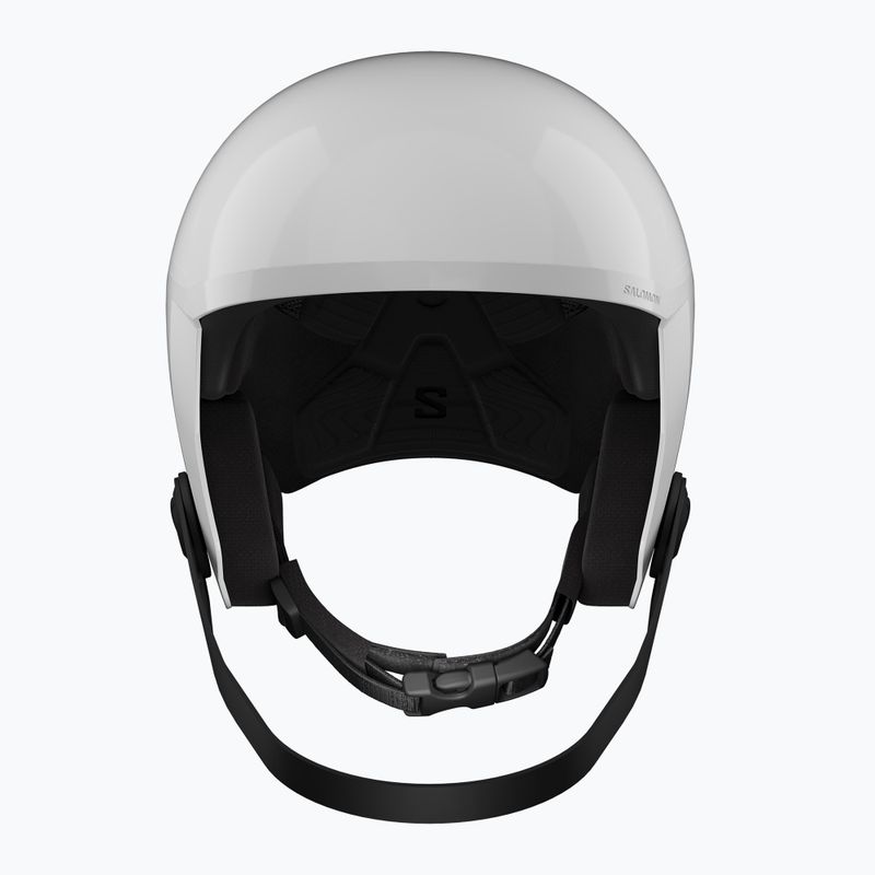 Kask narciarski dziecięcy Salomon Equipe Fis + Chinguard Jr white/race blue 2