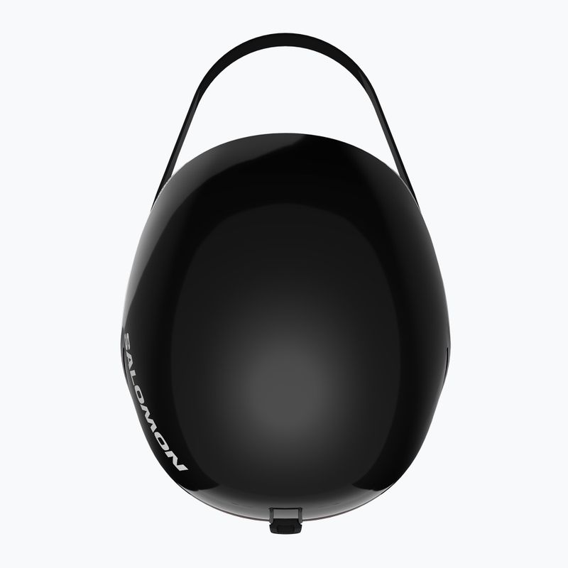 Kask narciarski dziecięcy Salomon Equipe Fis + Chinguard Jr black/flames 5