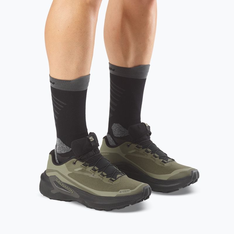 Buty do biegania męskie Salomon Genesis 2 GTX grape leaf/black 5