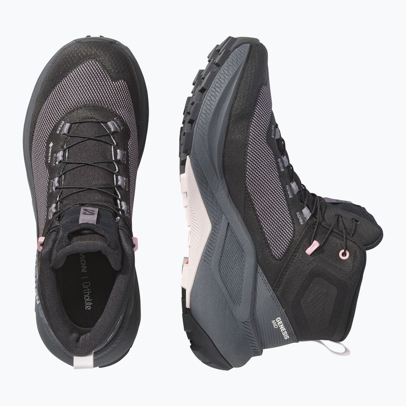 Buty turystyczne damskie Salomon Genesis Mid GTX black/dawn pink 10
