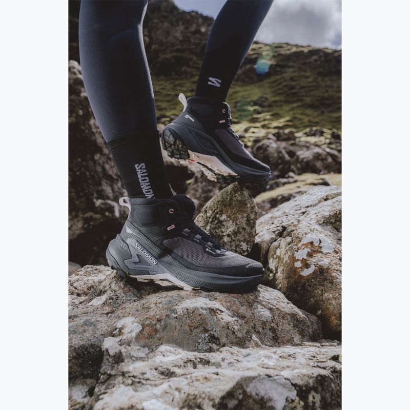 Buty turystyczne damskie Salomon Genesis Mid GTX black/dawn pink 13