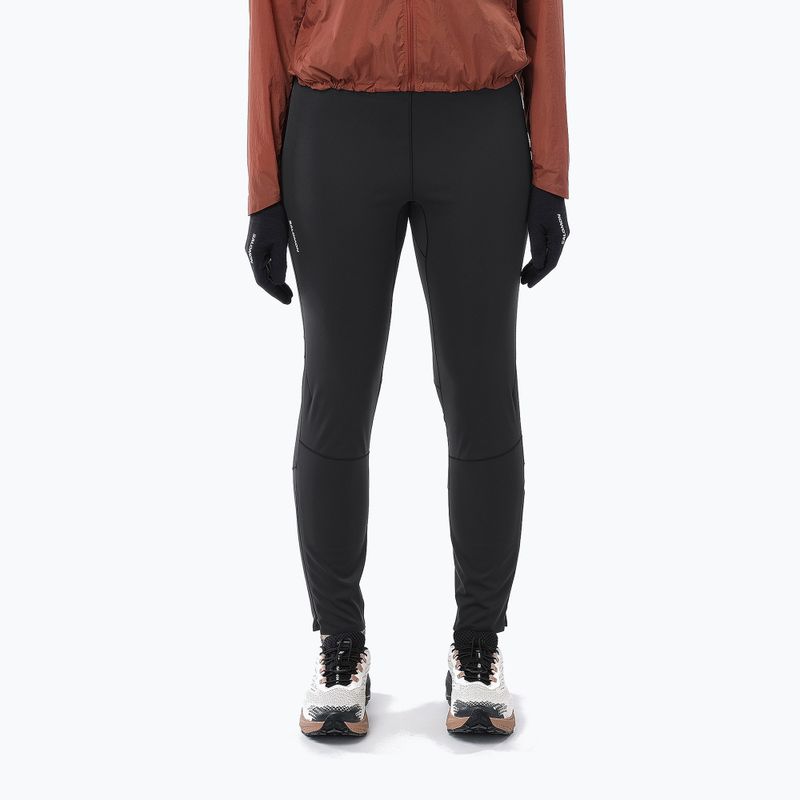 Legginsy do biegania damskie Salomon Sense Softshell Tights deep black