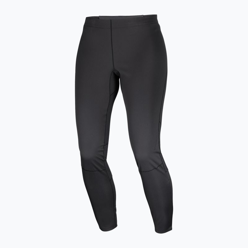 Legginsy do biegania damskie Salomon Sense Softshell Tights deep black 7