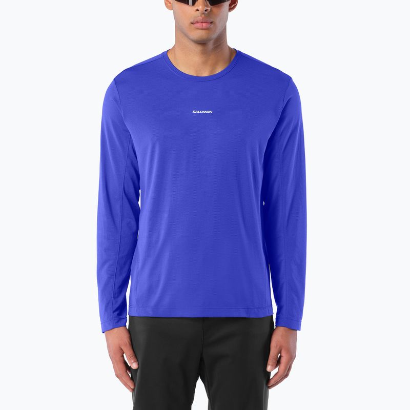 Longsleeve do biegania męski Salomon Shakeout Core LS Tee clematis blue