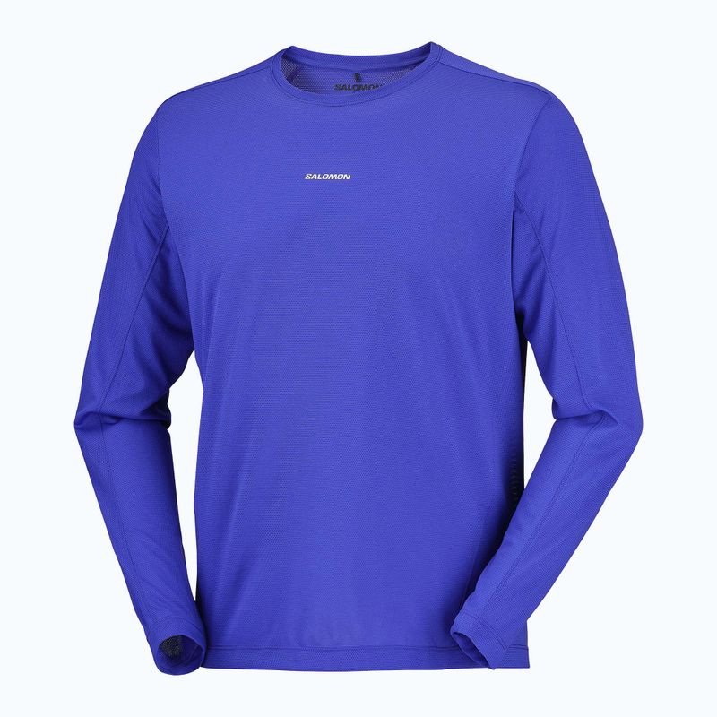Longsleeve do biegania męski Salomon Shakeout Core LS Tee clematis blue 4