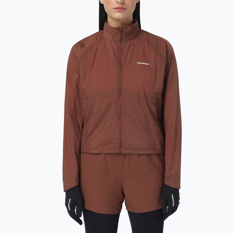 Kurtka do biegania damska Salomon Shakeout Fly burnt umber
