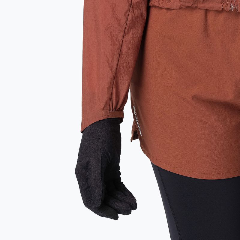 Kurtka do biegania damska Salomon Shakeout Fly burnt umber 5