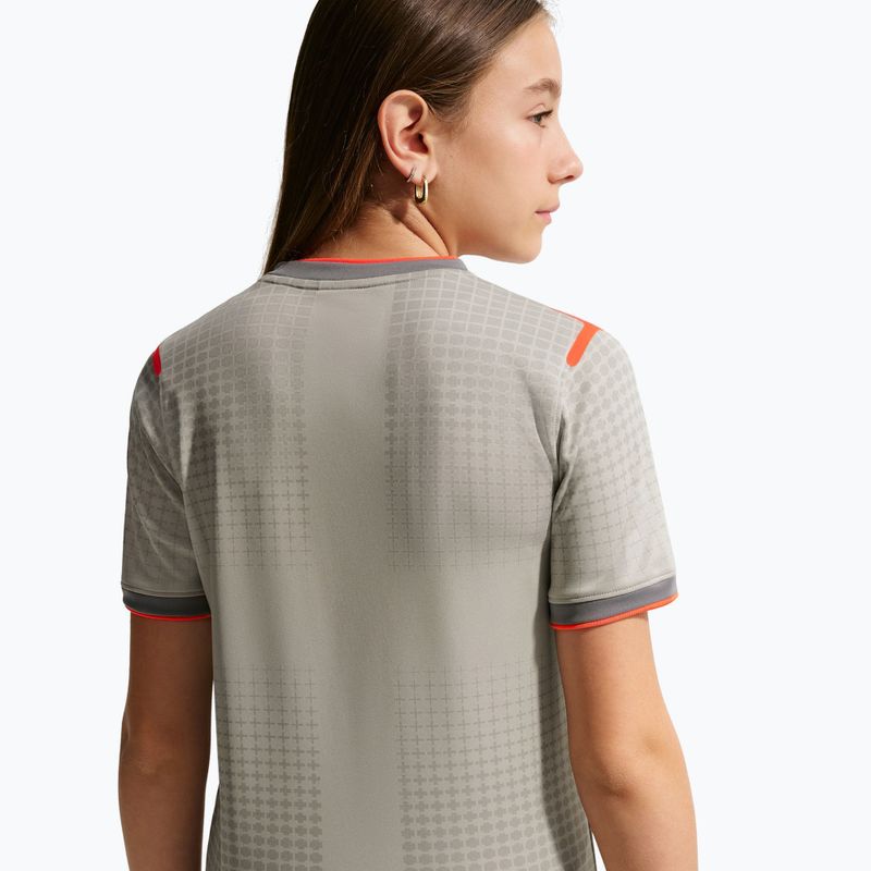 Koszulka piłkarska dziecięca Nike Anglia Pre-Match pewter grey/bright crimson 12