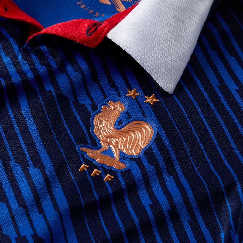 Koszulka piłkarska dziecięca Nike FFF 2026 Stadium Home game royal/metallic copper 3