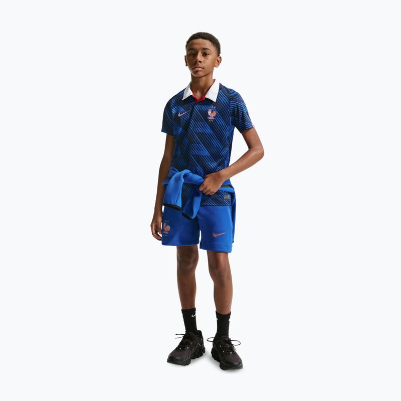 Koszulka piłkarska dziecięca Nike FFF 2026 Stadium Home game royal/metallic copper 5