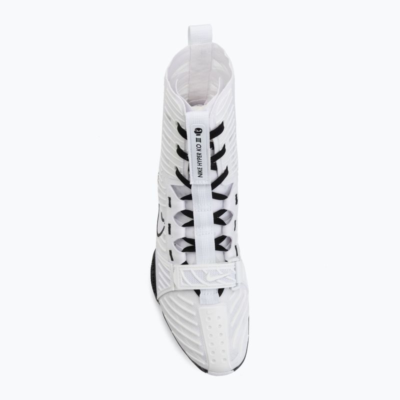 Buty bokserskie Nike HyperKo 3 white/black 5