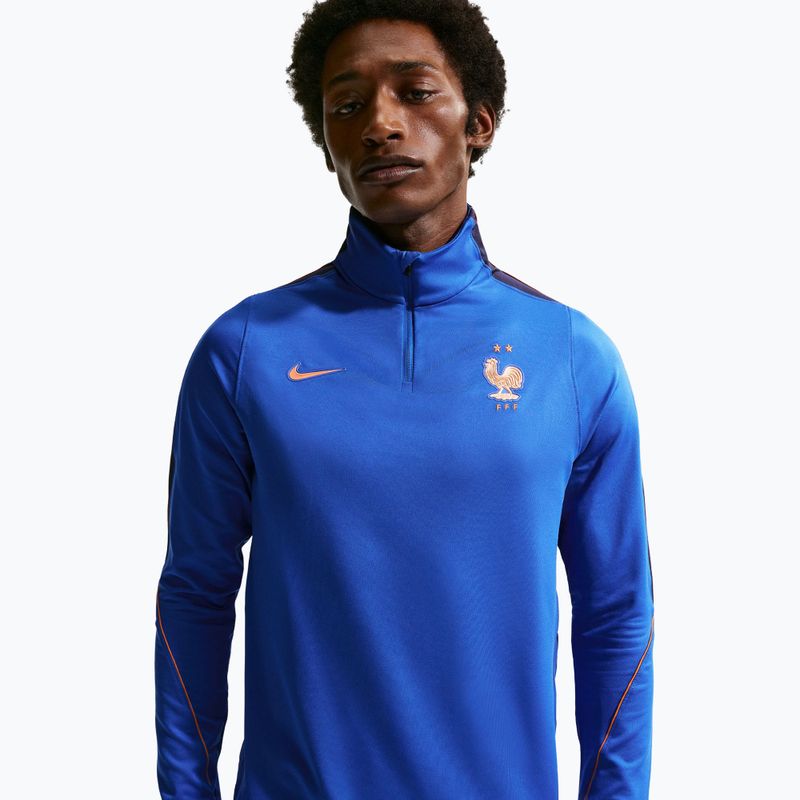 Bluza piłkarska męska Nike FFF Strike Dri-Fit Drill Top game royal/metallic copper 4