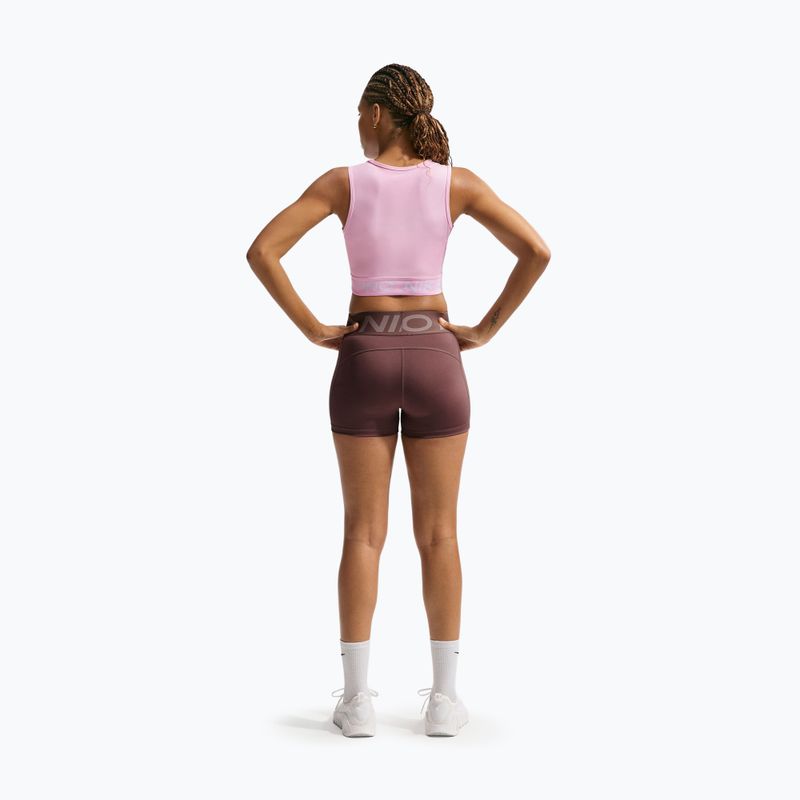 Top treningowy damski Nike Pro Dri-Fit pink foam/white 2