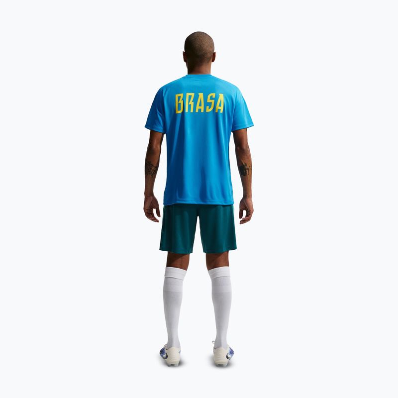 Spodenki piłkarskie męskie Nike Brazil Strike geode teal/light menta/midwest gold 3