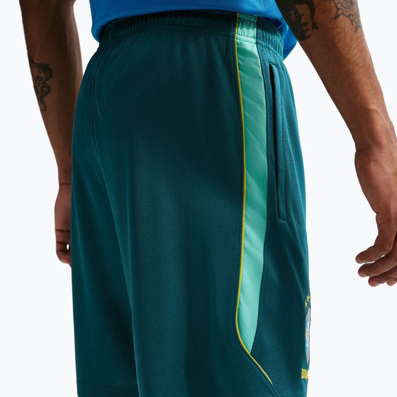 Spodenki piłkarskie męskie Nike Brazil Strike geode teal/light menta/midwest gold 5
