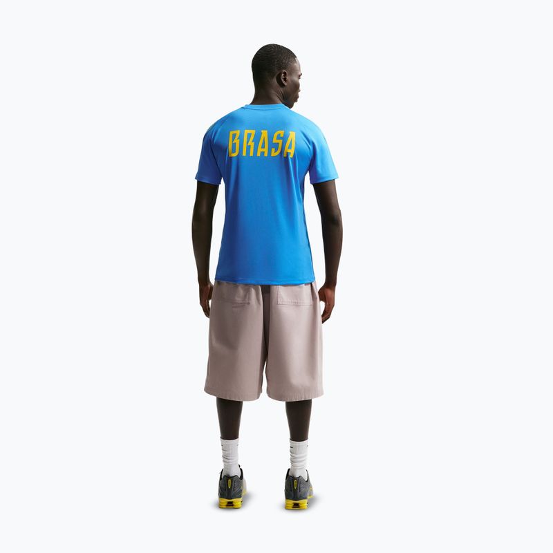 Koszulka piłkarska męska Nike Brazil Strike light photo blue/light menta/midwest gold 3