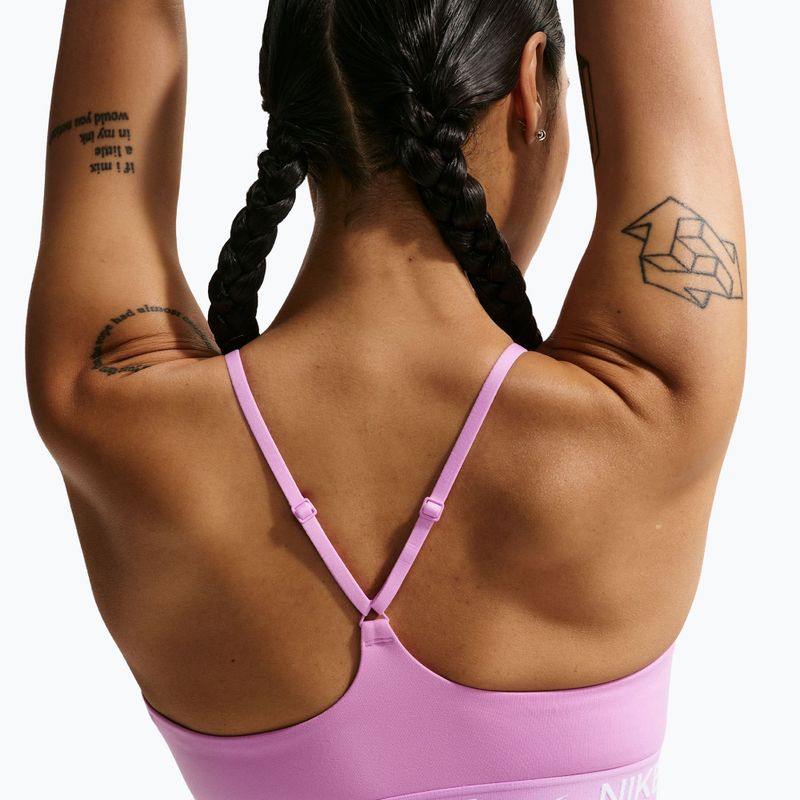 Biustonosz treningowy Nike Dri-Fit Indy Light Support light magenta/light magenta/white 5