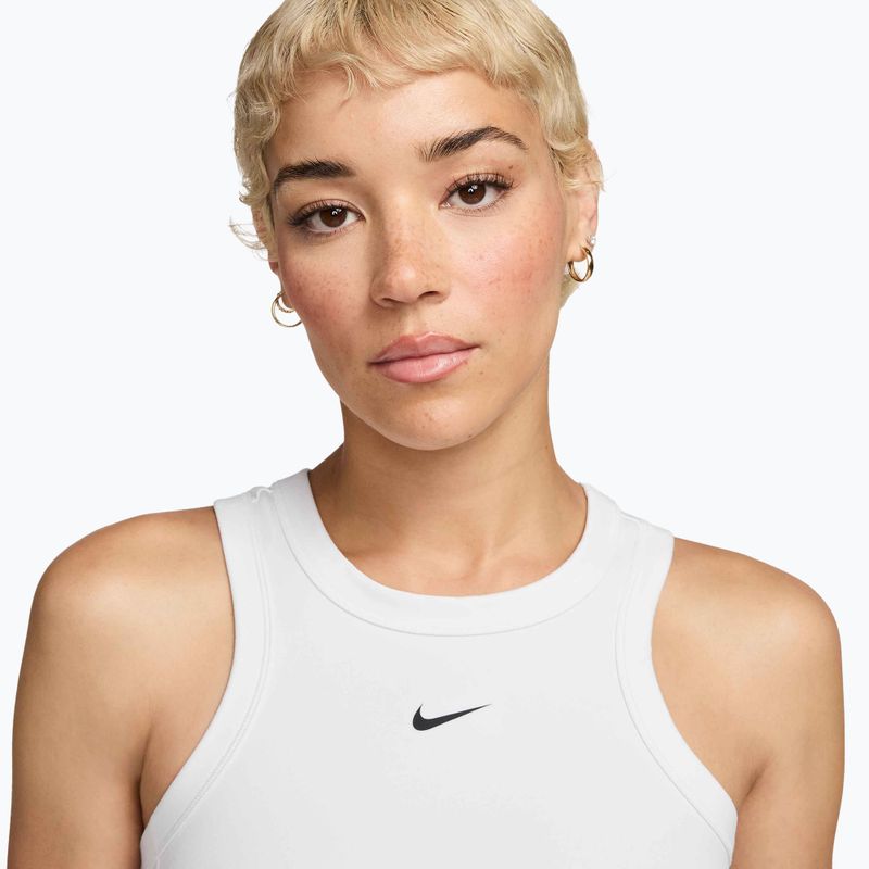 Koszulka damska Nike One Fitted Dri-Fit Cropped Tank thunder white/black 3