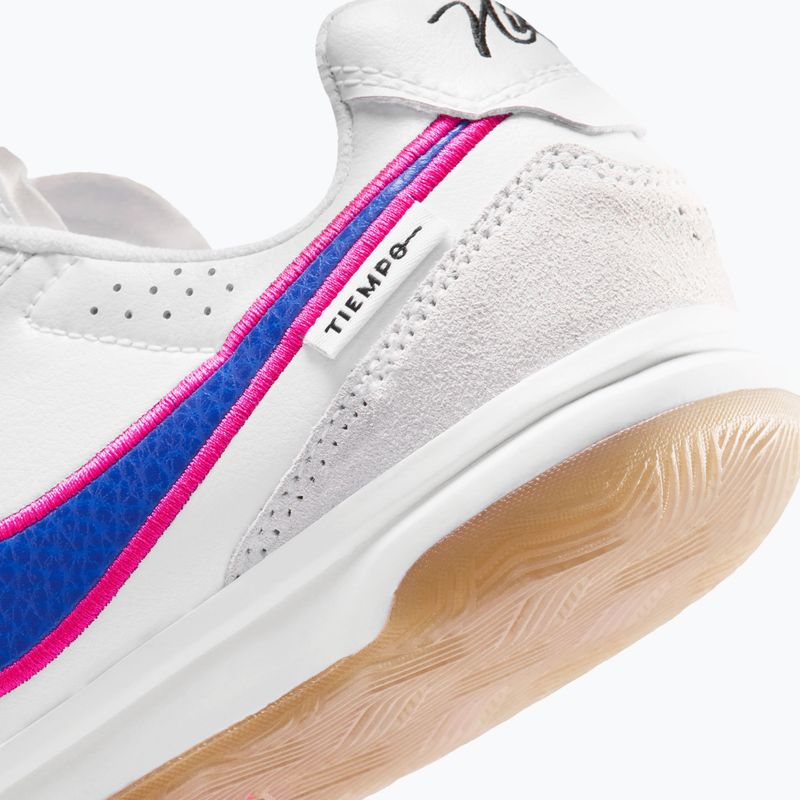 Buty piłkarskie dziecięce Nike Tiempo Streetgato Jr white/pink blast/racer blue 9