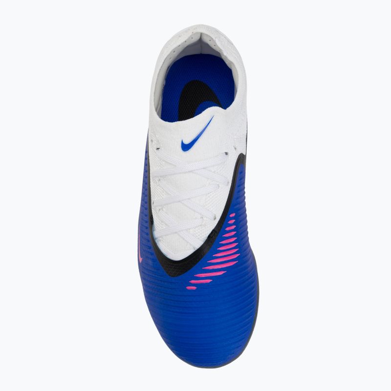 Buty piłkarskie dziecięce Nike Phantom 6 Low Pro FG/MG racer blue/white/pink blast 5