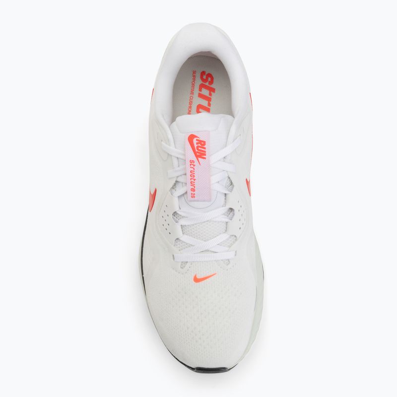 Buty do biegania męskie Nike Structure 26 white/medium ash/bright crimson 5