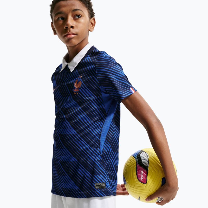 Spodenki piłkarskie dziecięce Nike FFF 2026 Stadium Home white/metallic copper 5