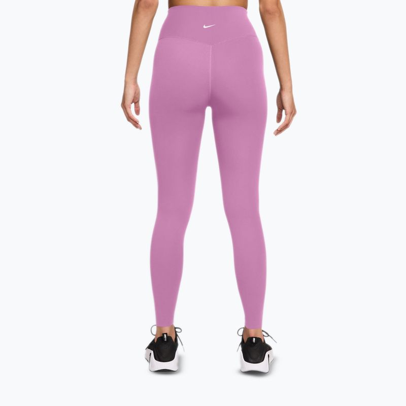 Legginsy damskie Nike Zenvy High-Waisted 7/8 light magenta/white 2