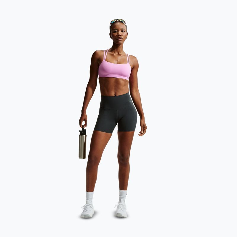 Biustonosz treningowy Nike Zenvy Strappy Light-Support light magenta/white 2