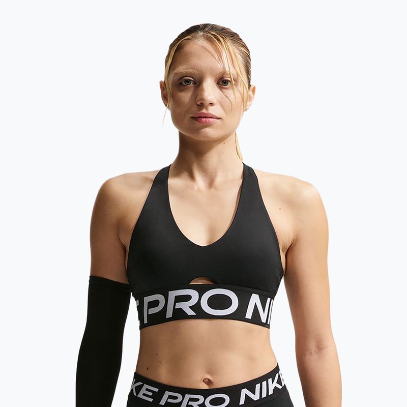Biustonosz treningowy Nike Pro Sculpt Medium Support black/white/white