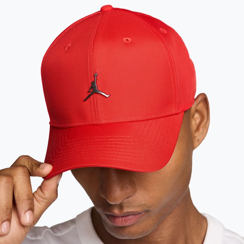 Czapka z daszkiem  Nike Jordan Rise Structured Metal Jumpman chile red/r511 8