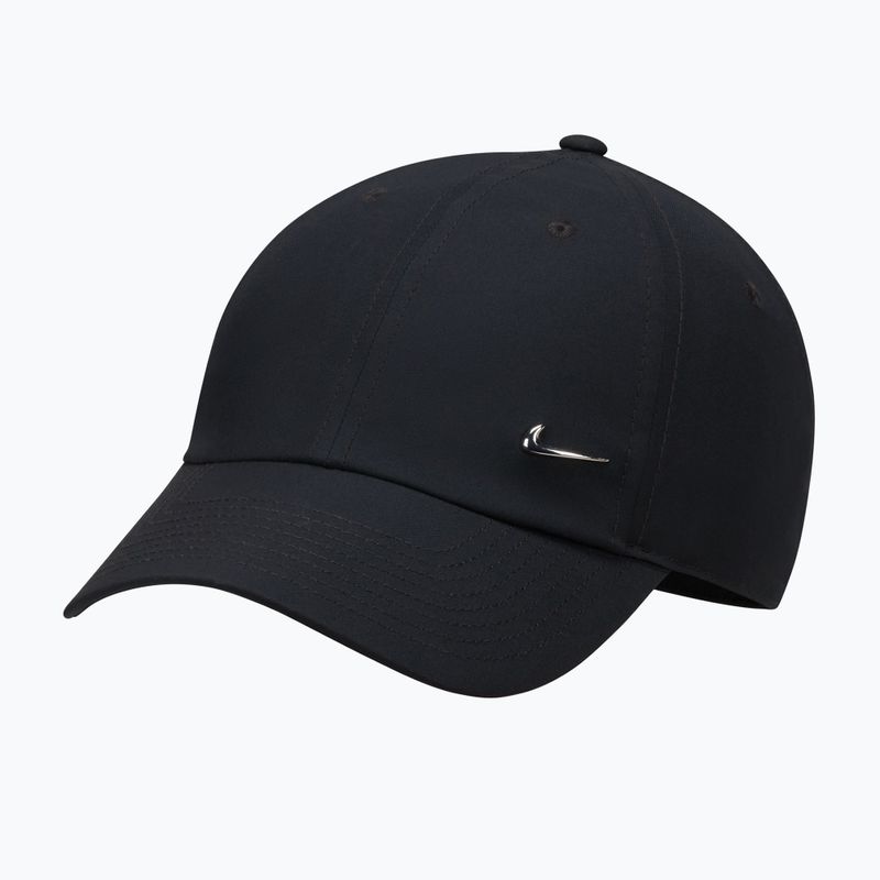 Czapka z daszkiem Nike Dri-Fit Club Unstructured Metal Swoosh 2026 black/metallic silver