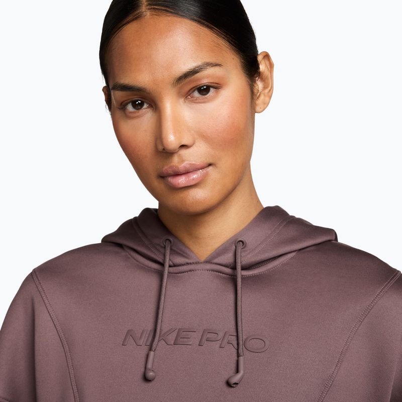 Bluza treningowa damska Nike Pro Therma-Fit Hoodie tattoo/white 3