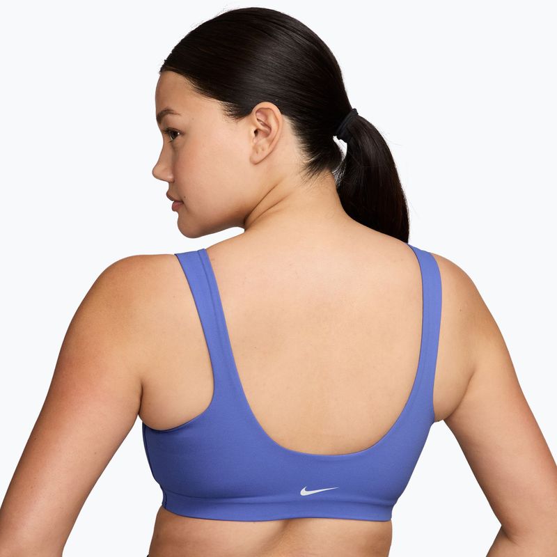 Biustonosz treningowy Nike Zenvy Light-Support Lightly Lined sapphire/white 2