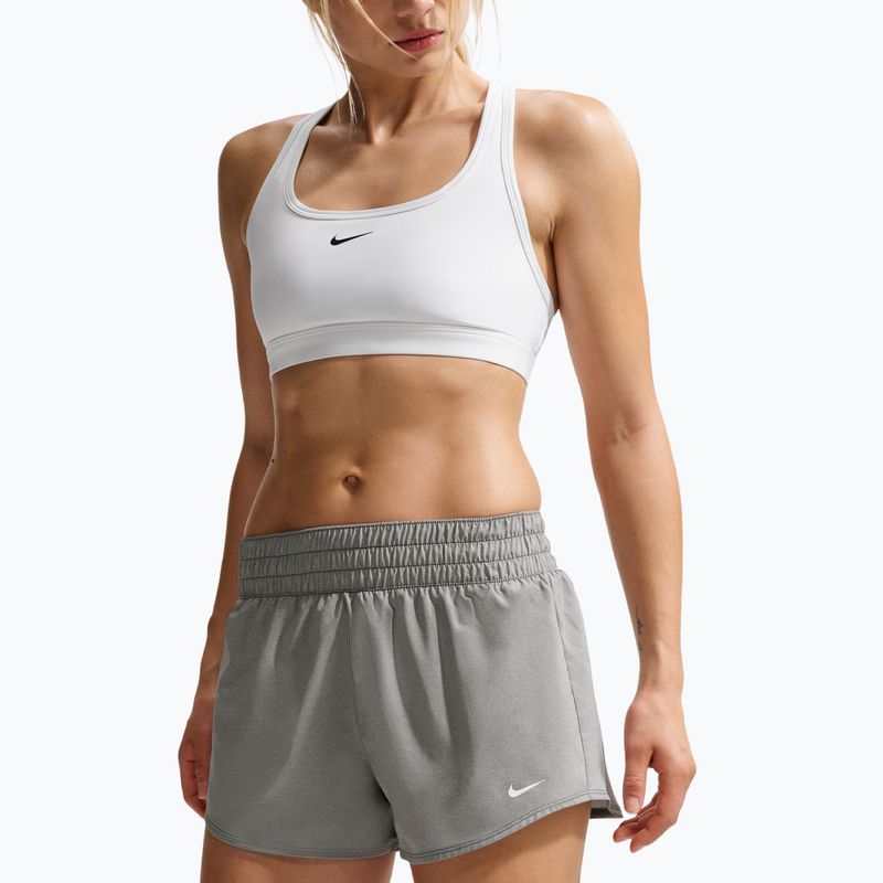 Spodenki damskie Nike One Dri-Fit 3" smoke grey/heather/white 5