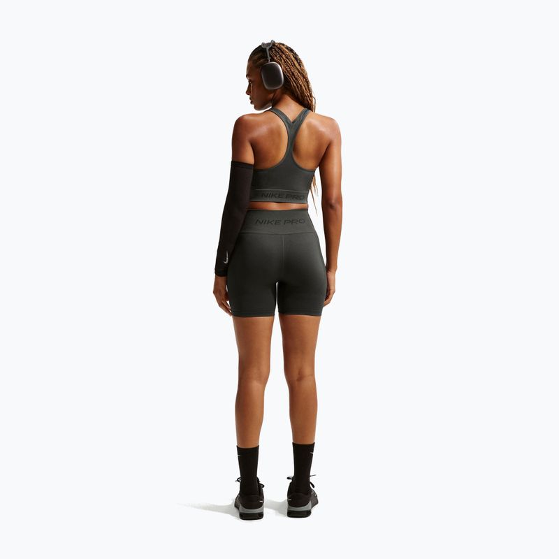 Top treningowy Nike Pro Seamless Dri-Fit Cropped dark smoke grey 3