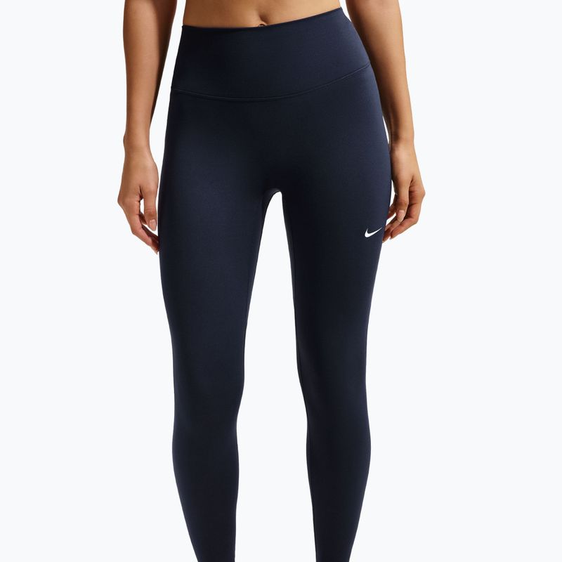 Legginsy damskie Nike One midnight navy/white 4