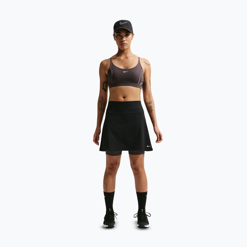 Spódnica tenisowa Nike One Dri-Fit black/thunder grey/white 2