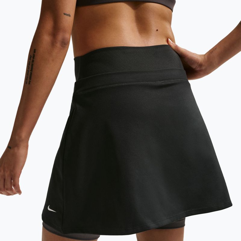 Spódnica tenisowa Nike One Dri-Fit black/thunder grey/white 3