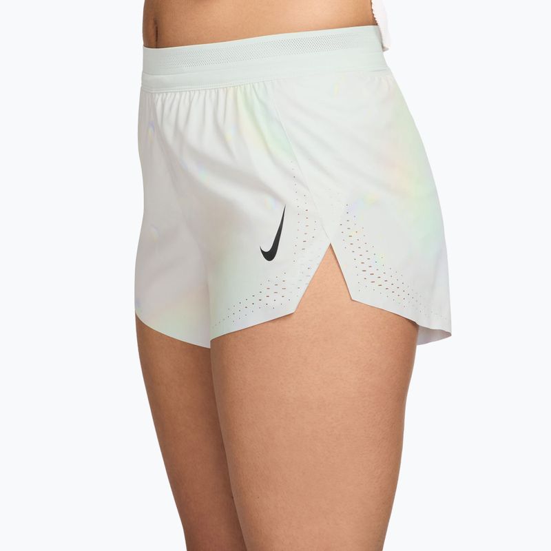 Spodenki do biegania damskie Nike AeroSwift Dri-Fit ADV Mid-Rise Brief Lined 3" off white/white/black 3