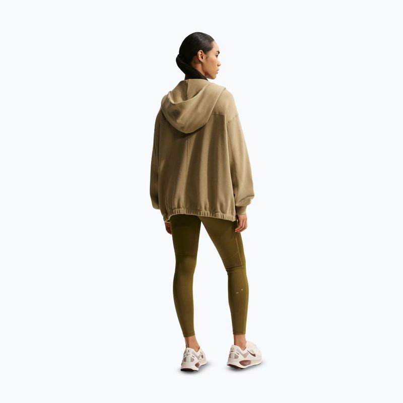 Legginsy do biegania damskie Nike Tempo High-Waisted 7/8 olive flak 3