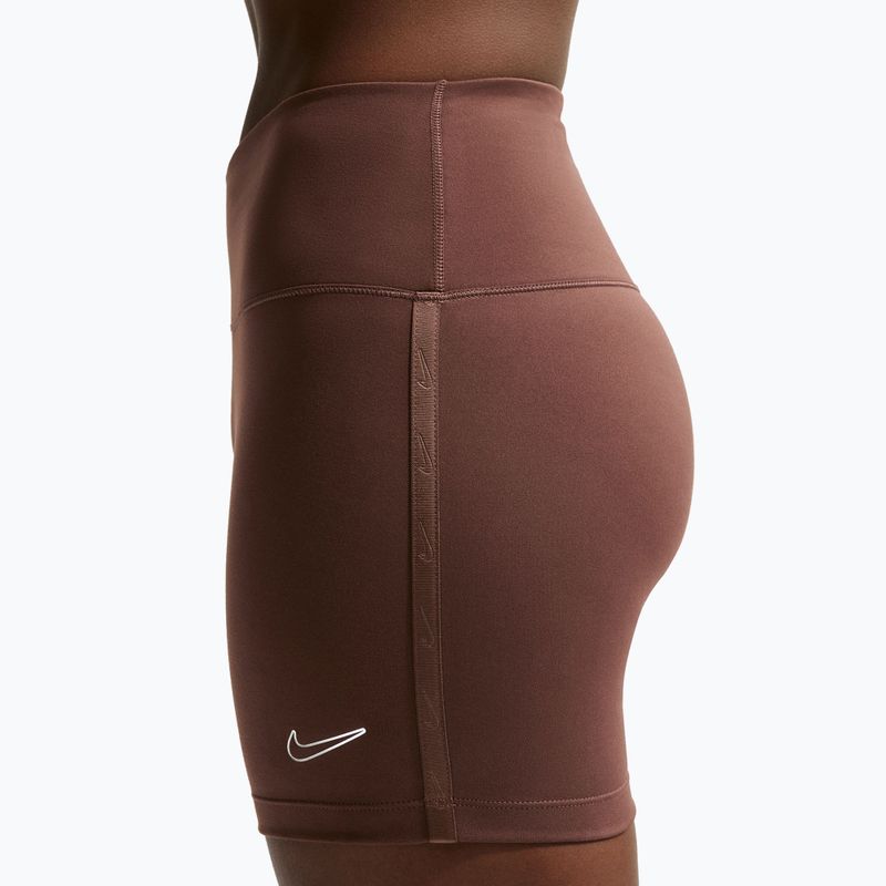 Spodenki damskie Nike One Biker 5" light chocolate 5